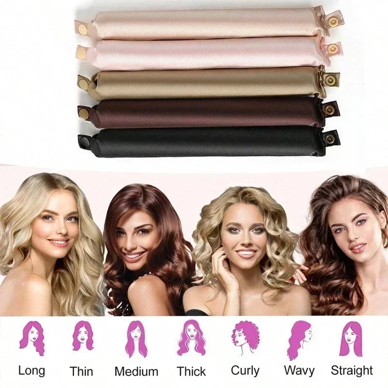 Satin Heatless Curling Set